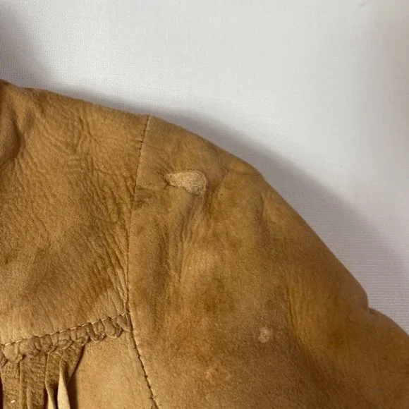Vintage1930's Honeysuckle Kid Buckskin Leather Fringed Jacket